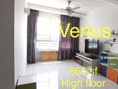 High floor 665sf full reno furnished at jelutong harmony view