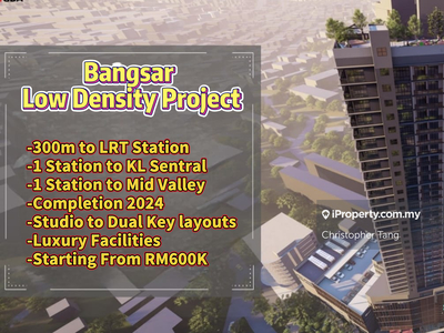 Lowest price in Bangsar, high investment value project. Year end sale!