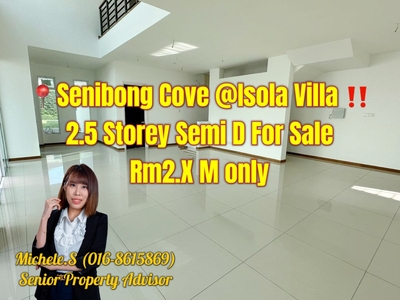 Senibong Cove 2.5 Storey Semi D For Sale