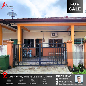 Single Storey Terrace House at Jalan Unigarden