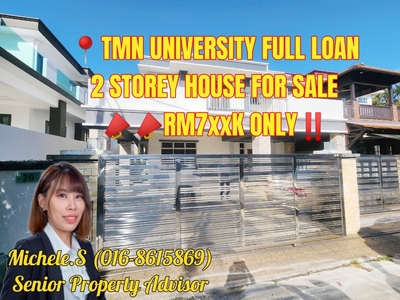 Skudai Taman Universiti Full Loan Double Storey Semi D For Sale