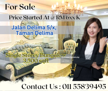 Taman delima adda heights single storey bungalow for sale