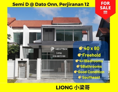 Dato Onn Perjiranan 12 Semi Detached House