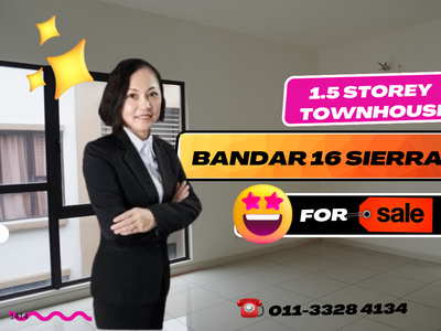 Puchong Bandar 16 Sierra @ Puchong South 1.5 Storey Townhouse for Sale