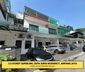 3.5 Storey Superlink, Duta Suria Residency, Ampang Jaya