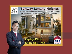 Sunway Lenang Heights Three Storey Bungalow Brand New For Sale