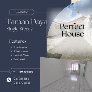 Single Storey Terrace Taman Daya