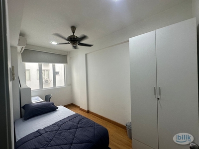 5min walk reach to KL Sentral ️[ KL Sentral Mansion Sentral ] Fully Furnished Single Bedroom with Fan & A/C For Rent