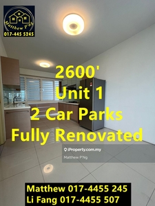 Central Park Condo - Fully Renovated - 2600' - 2 Car Parks - Jelutong