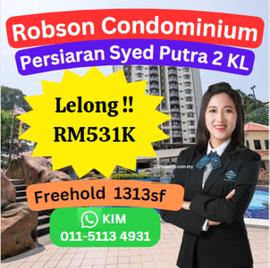 Cheap Rm119k Robson Condominium Persiaran Syed Putra 2 Seputeh KL