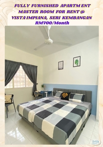 Fully Furnished Apartment Mater Room For Rent @Vista Impiana, Seri kembangan