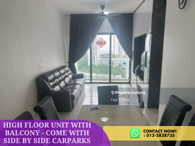 High Floor Unit With Balcony - Come With Side By Side Carparks
