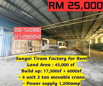 Ulu Tiram Sungai Tiram Detached Factory For Rent Desa Cemerlang Johor Jaya Plentong