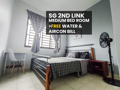 SG 2nd Link - Middle Room FREE Aircond Room
