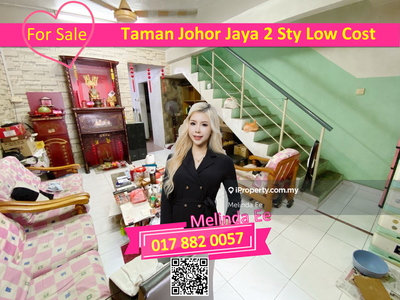 Taman Johor Jaya Beautiful 2 Storey Low Cost House 2bed