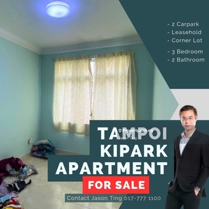 Tampoi Kipark Apartment Corner Lot For Sale