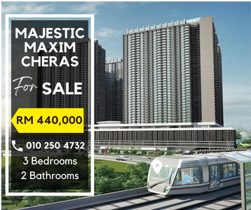 Majestic Maxim, Cheras, Kuala Lumpur Condo For Sale, Link Bridge To MRT, Brand New Unit!!