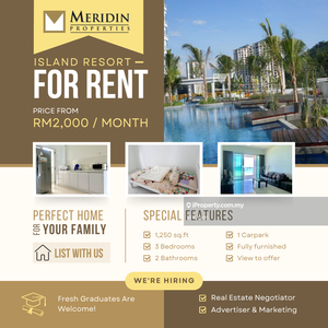 10 Island Resort, 1250 sq.ft, Fully Furnished, Batu Ferringhi