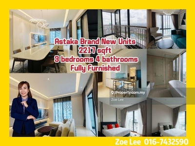 Brand new fully furnished 3 bedrooms type facing city view
