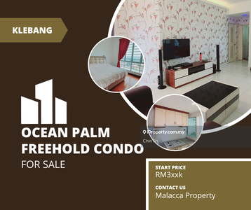 Fully Furnish Condo with Swimming Pool Ocean Palm Klebang