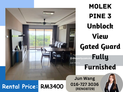 Molek Pine 3, Unblock View, Fully Furnished, 24 Hrs Security, 3 Bed