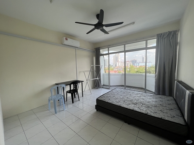 Newly Renovated Fully Furnished Bedroom with balcony at Bukit OUG Condo, Bukit Jalil Awan Besar LRT Station