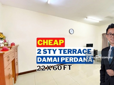 C H E A P Damai Perdana double storey terrace for sale