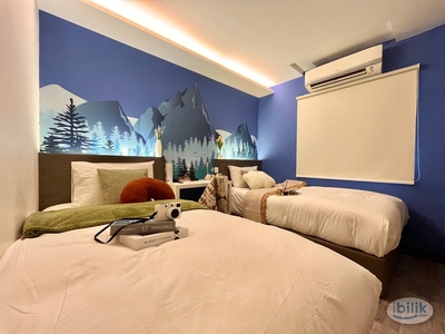 DOUBLE ️ SINGLE BED Hotel Room