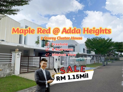 Maple Red Adda Heights Double Storey Cluster House