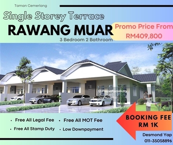 New Single Storey Terrace House Pekan Rawang For Sale