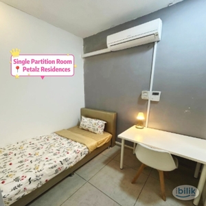 Quickly✨Low Rental Low Deposit‼️ Single Partition Room at Petalz Residences Near KTM Station