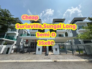 3 Storey Semi-D @ Suria Villa , Bandar Sungai Long Cheapest In Market