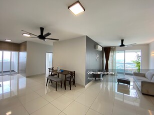 Coner unit Fully furnished Aurora residence puchong prima near LRT