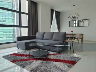 High floor nice view furnished unit @ mirage klcc