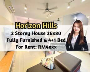 Horizon Hills, 2 Storey House 26x80, Fully Furnished, 4 plus 1 Bedroom