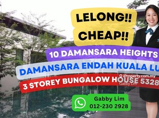 Lelong Super Cheap 3 Storey Bungalow House @ 10 Damansara Heights KL