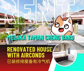 Renovated House with Airconds & Water Heater at Cheng near Krubong