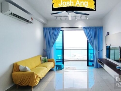 Waterside Residence in Gelugor 1249sqft Fully Furnished Seaview Unit 3 Carparks FOR RENT