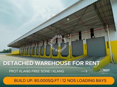 Detached warehouse for rent @ Port Klang Free Zone, Pulau Indah Klang