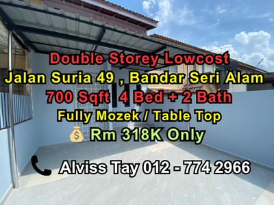 Jalan Suria 49 @ Bandar Seri Alam Double Storey Low Cost