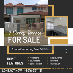 Double storey terrace with renovation ( nearby ujong pasir )