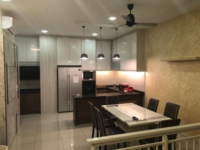 N'Dira 16 Sierra Puchong Townhouse Fully Furnished For Rent, Walking Distance To MRT And Rafflesia International School