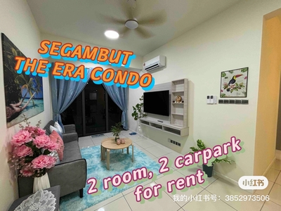 The era condo for rent at segambut, fully furnished,low floor ,2 carpark
