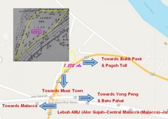 Jalan Salleh (Near Bypass AMJ), 84000 Muar, Johor. (1. 212 acres)
