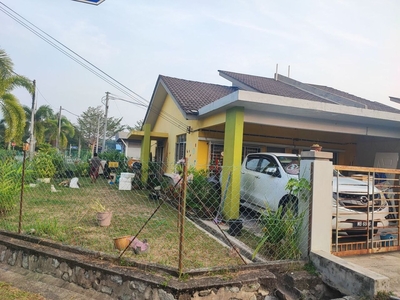 CORNER LOT, PALING MURAH Single Storey Terrace House Taman Amanah Jenjarom Selangor