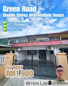 [For RENT] Green Road Double Storey Intermediate house