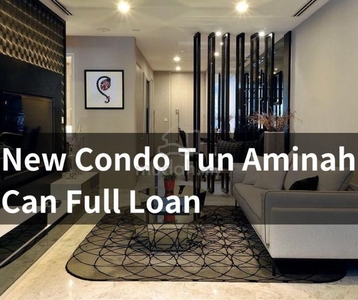 Full loan Tun Aminah JB 3bedroom condo house@ near gelang patah