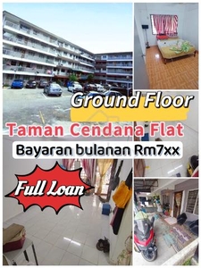 Ground Floor Taman Cendana Low Cost Flat Pasir Gudang Full Loan