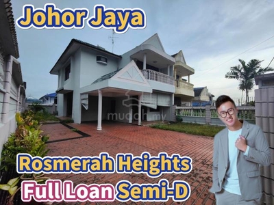 Johor Jaya Rosmerah Heights Full Loan Semi-D SouthWest Johor Bahru JB