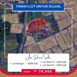 Tanah lot Banglo Aur Duri Salor